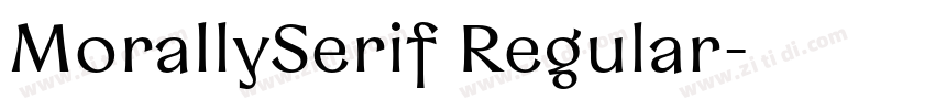 MorallySerif Regular字体转换